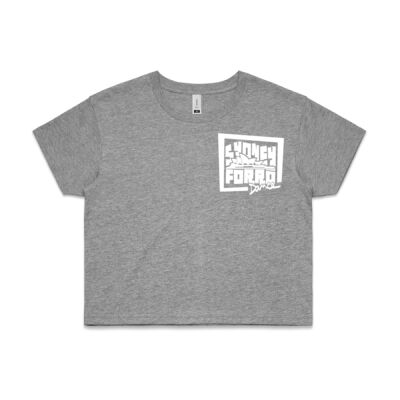 Cropped tee - front white logo Thumbnail