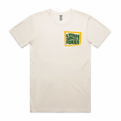 "Male" T shirt - small yellow and green logo Thumbnail