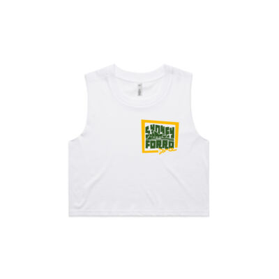 "Female" cropped tank yellow and green logo Thumbnail
