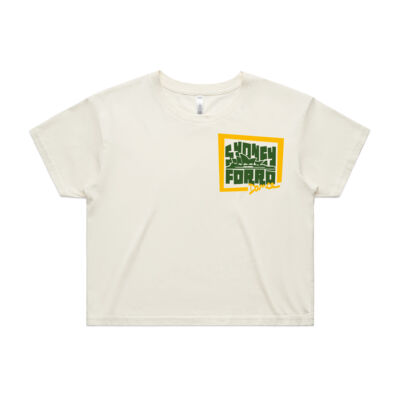 Cropped tee - front yellow and green logo 3 Thumbnail