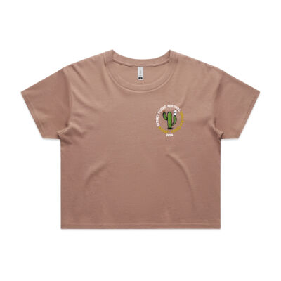 Cropped tee - Sydney Forro Festival 2024 dark colours Thumbnail