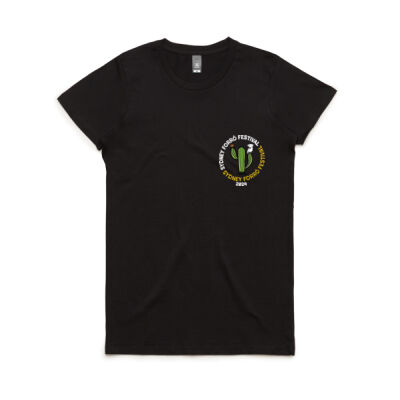 "Female" T-shirt - festival round dark colours Thumbnail